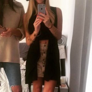 Cordoroy beige/tan skirt